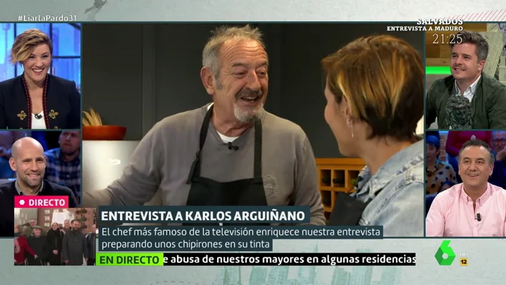 Cristina Pardo entrevista a Arguiñano