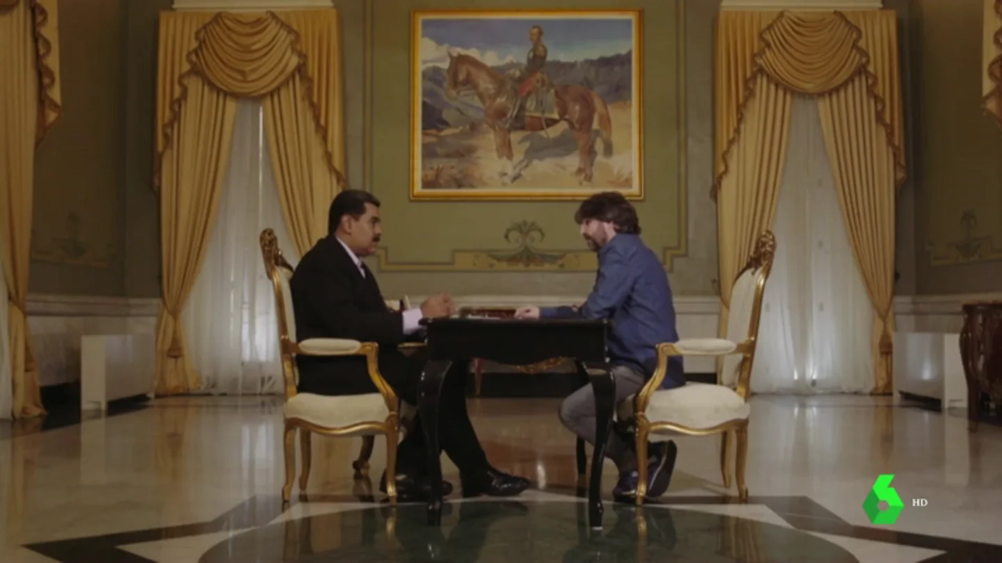 Nicolás Maduro con Jordi Évole Nicolás Maduro con Jordi Évole
