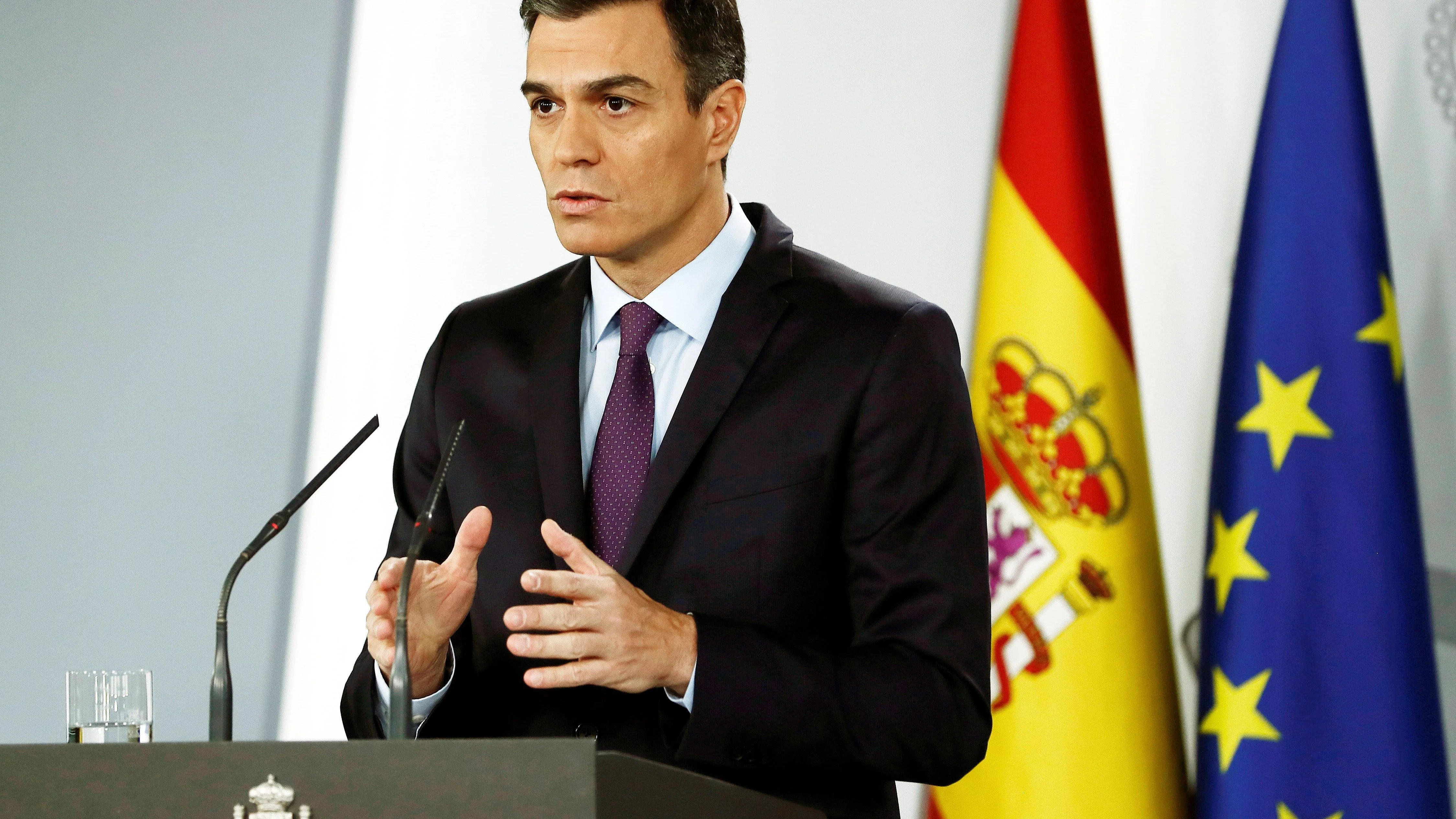 El presidente del Gobierno, Pedro Sánchez