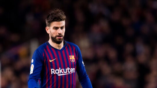 Gerard Piqu&eacute;, en un partido con el Barcelona