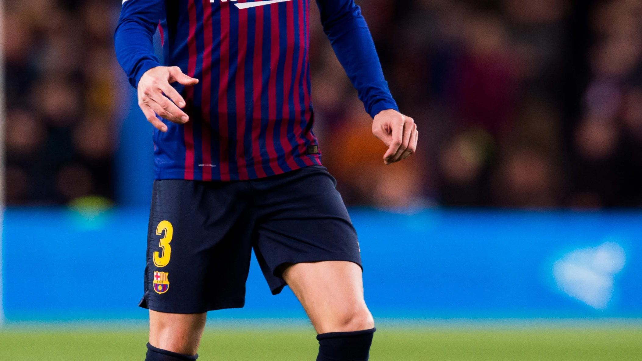 Gerard Piqué, en un partido con el Barcelona