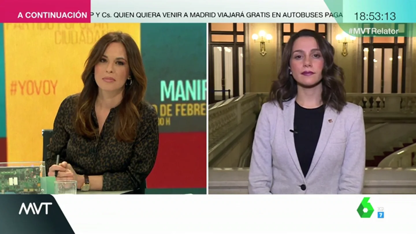 Entrevista a Inés Arrimadas en Más Vale Tarde Entrevista a Inés Arrimadas en Más Vale Tarde