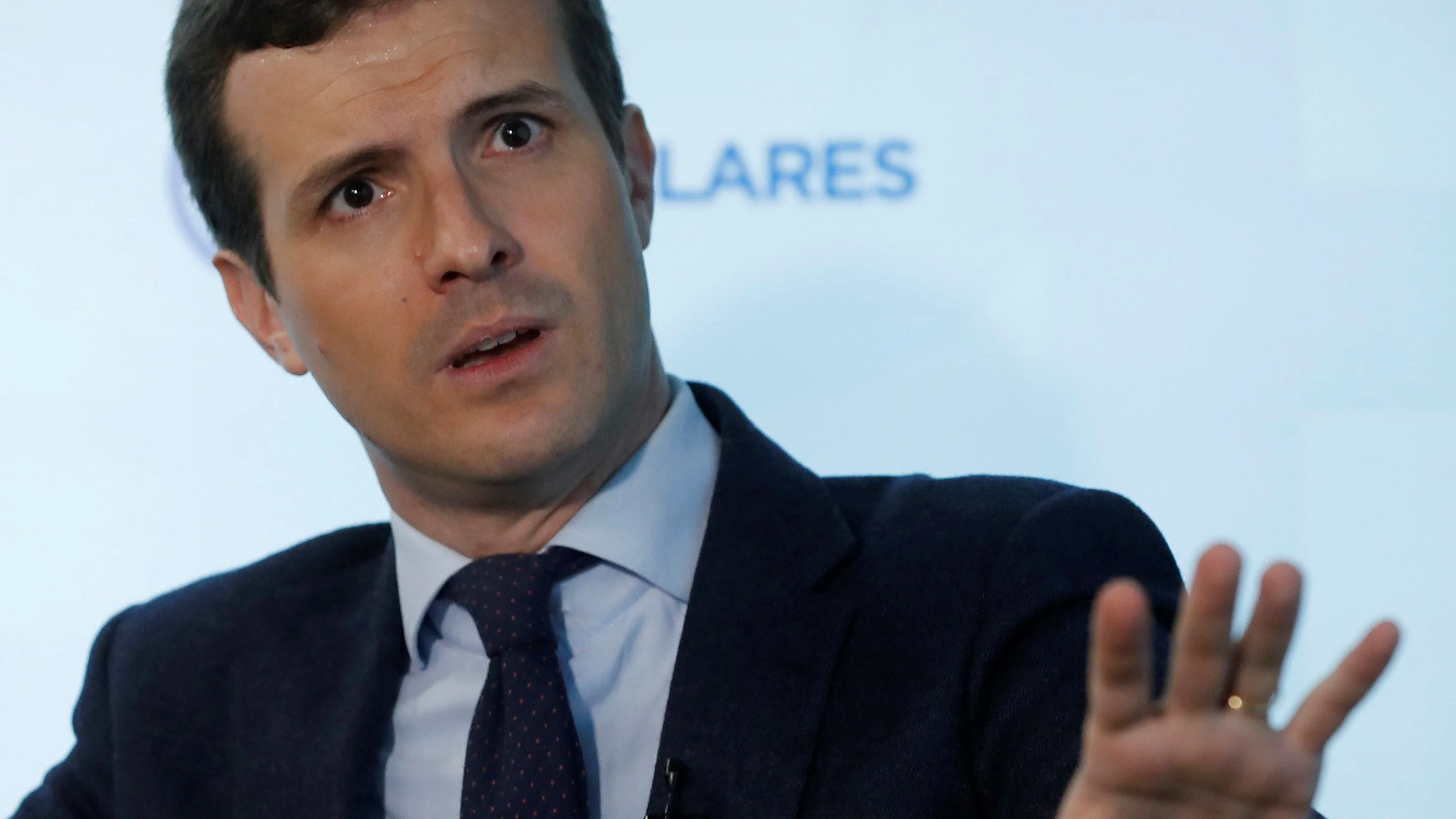 El presidente del PP, Pablo Casado