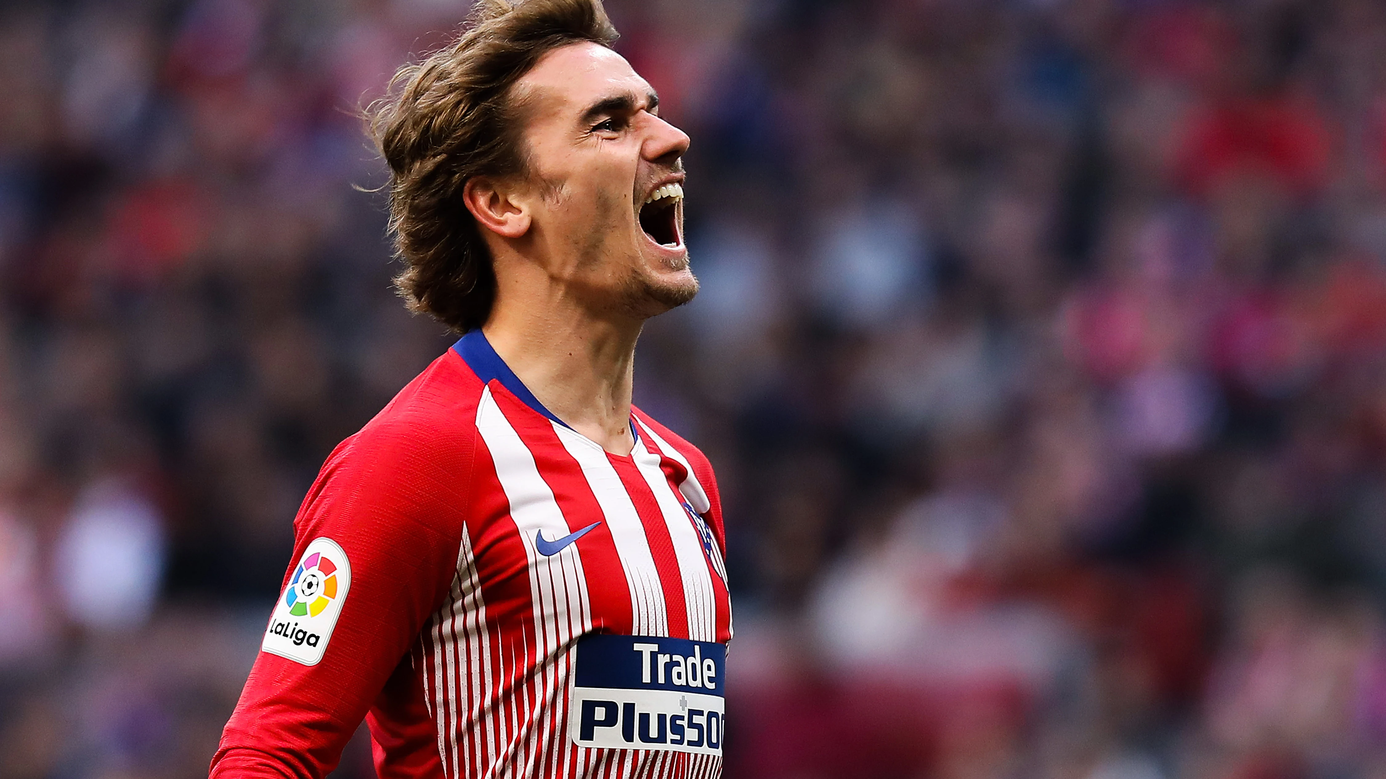 Griezmann celebra un gol con el Atlético