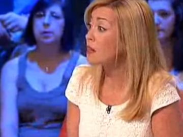 Paloma Zorrilla, durante una tertulia en La Sexta Noche Paloma Zorrilla, durante una tertulia en La Sexta Noche