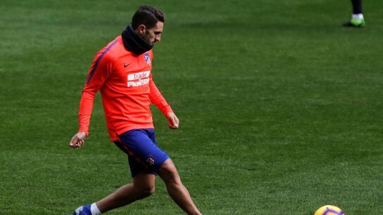 Koke se entrena con el Atl&eacute;tico de Madrid