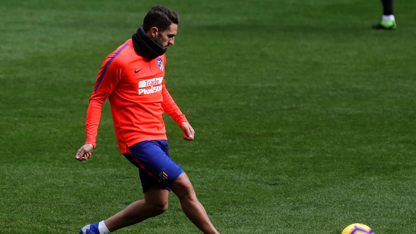 Koke se entrena con el Atlético de Madrid Koke se entrena con el Atlético de Madrid