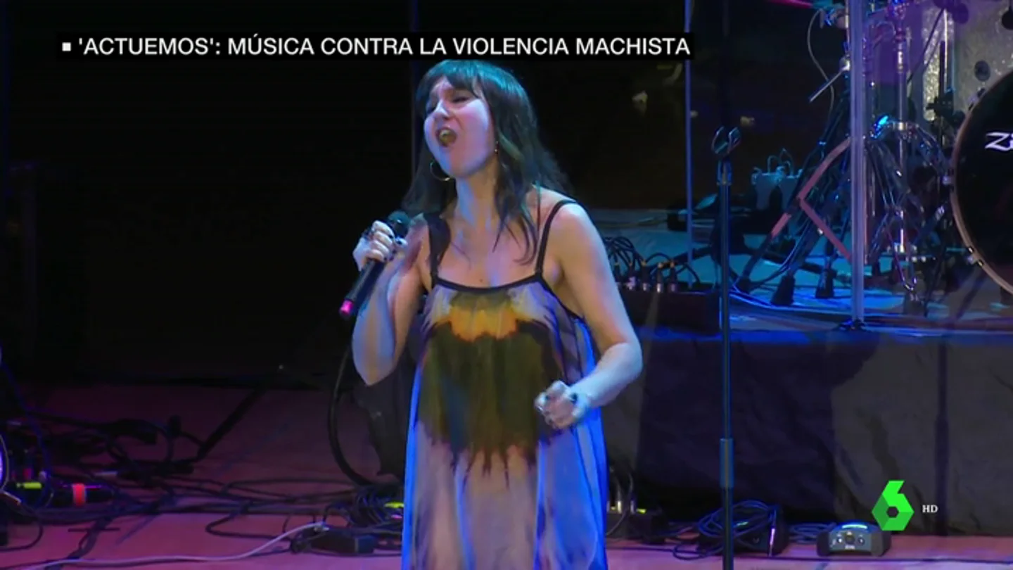 Eva Amaral en el concierto contra la violencia machista Eva Amaral en el concierto contra la violencia machista