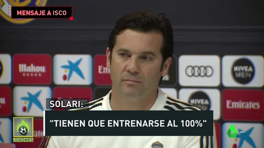 Solari responde a Isco Solari responde a Isco