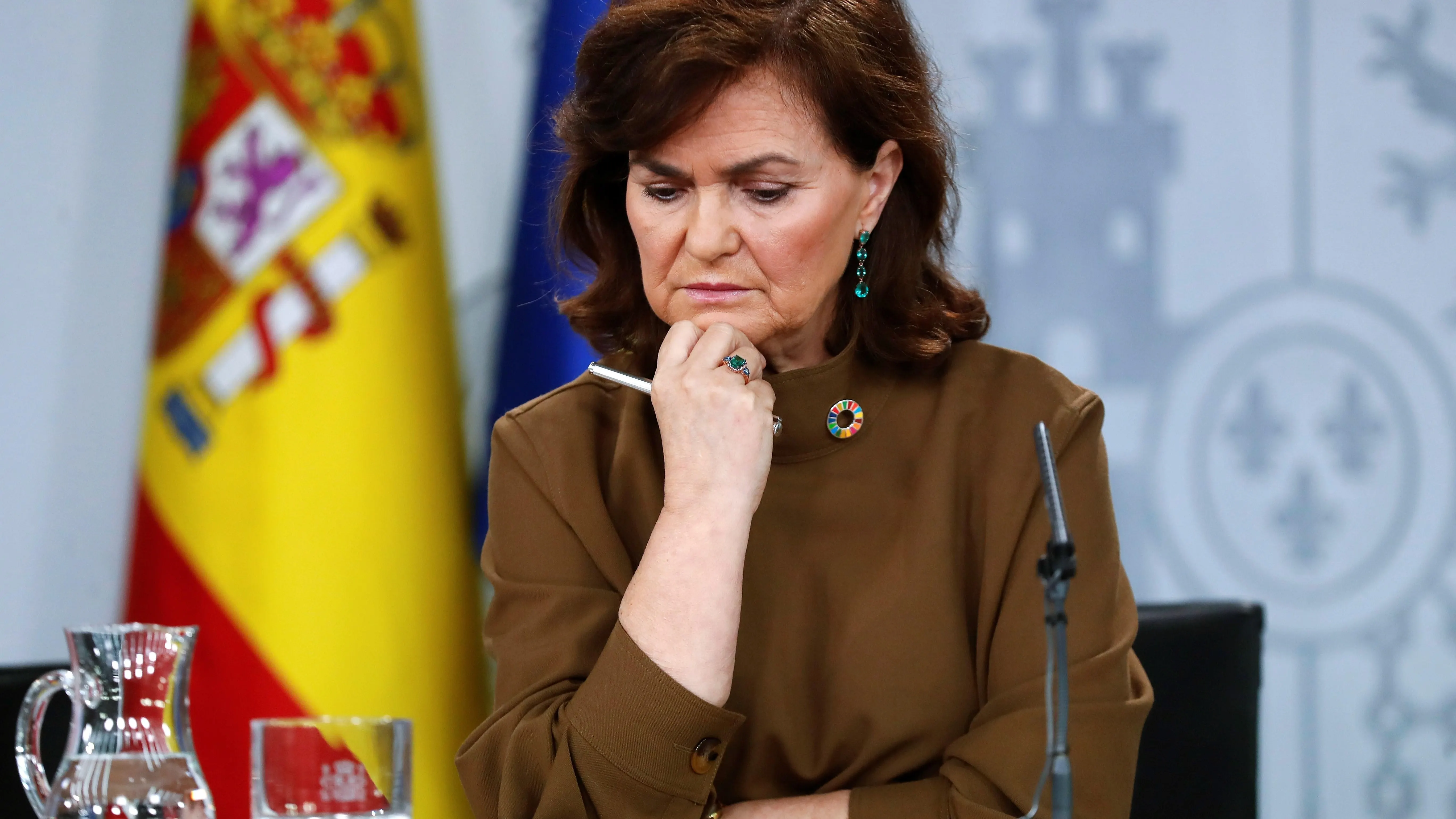 La vicepresidenta del Gobierno, Carmen Calvo