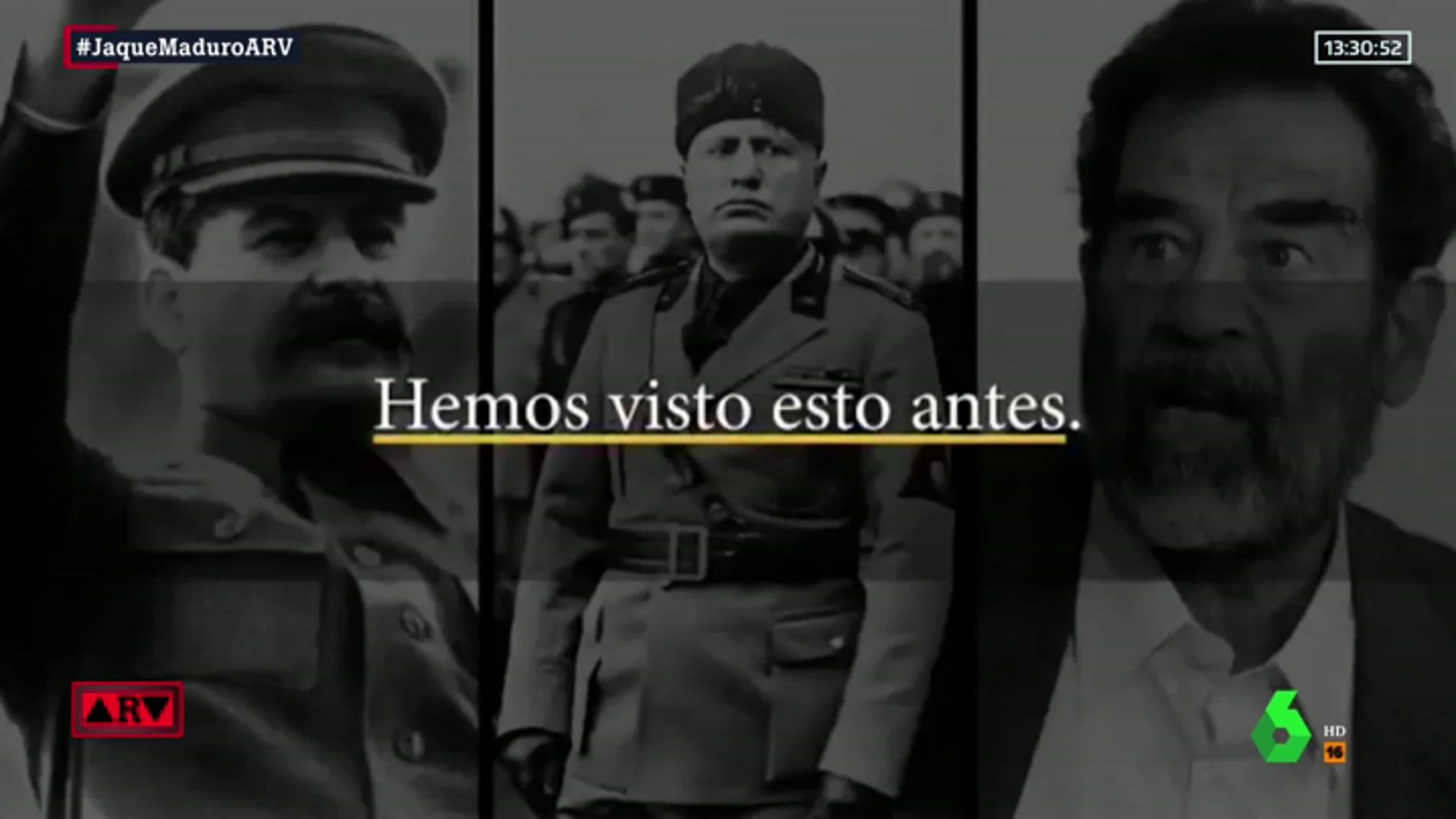La Casa Blanca compara en un vídeo a Maduro con Stalin, Mussolini o Gadafi: "Hemos visto esto antes"