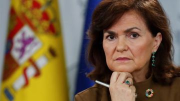 La vicepresidenta del Gobierno, Carmen Calvo