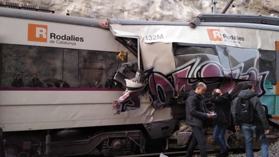 Accidente de tren en Manresa Accidente de tren en Manresa