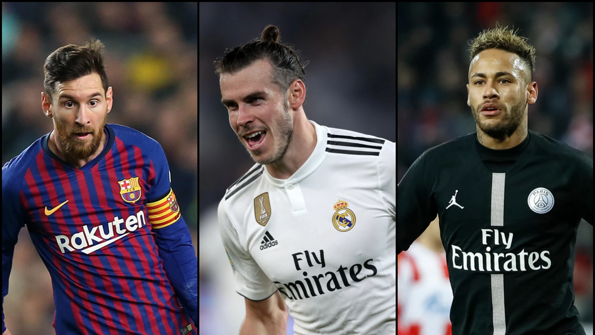 Messi, Bale y Neymar