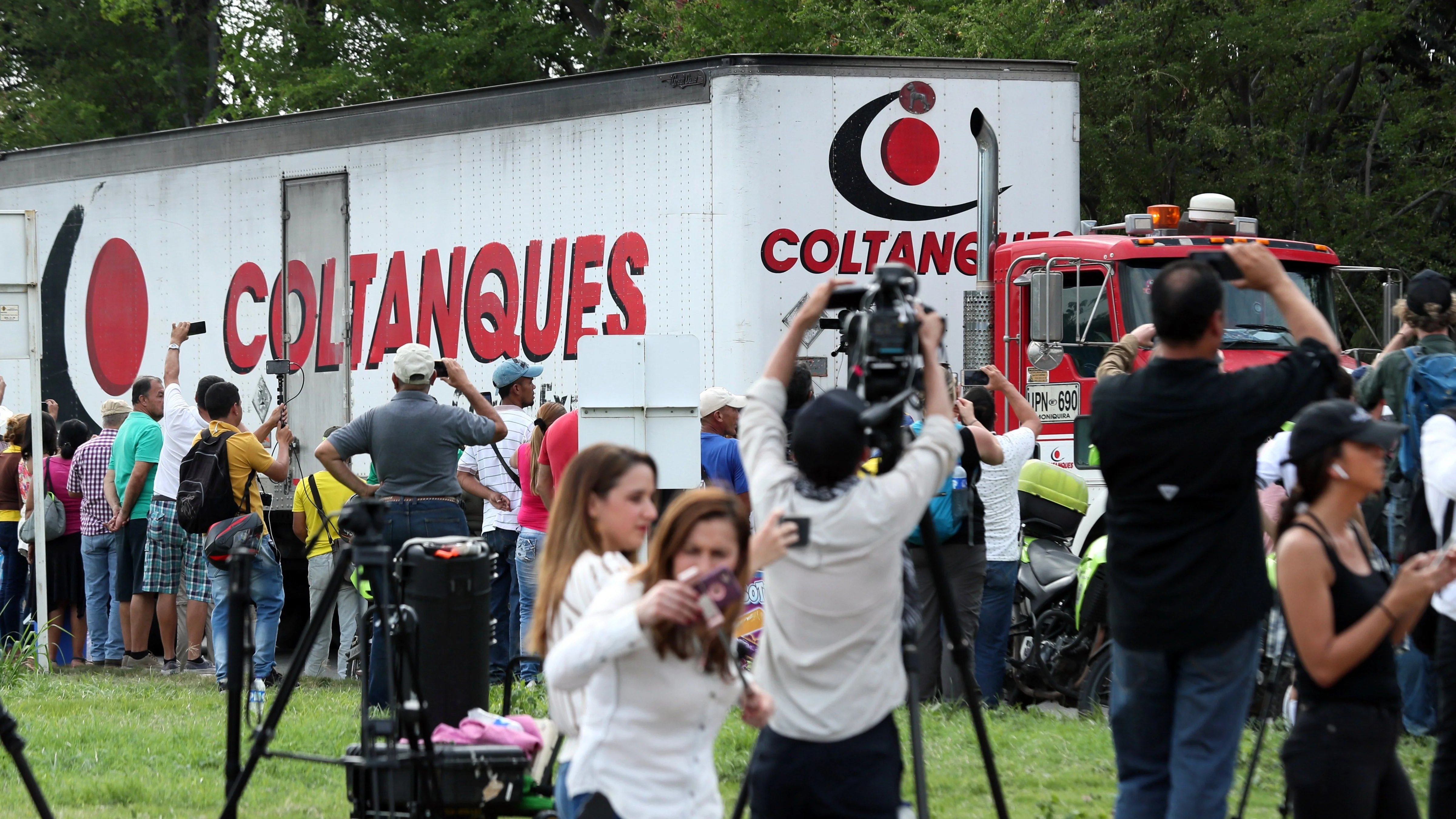 Ayuda humanitaria en la frontera de Colombia con Venezuela