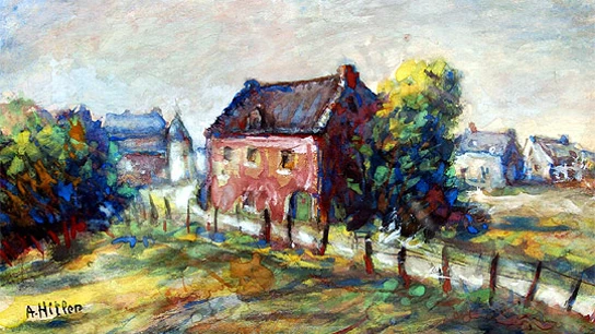 Una de las obras de Adolf Hitler Una de las obras de Adolf Hitler