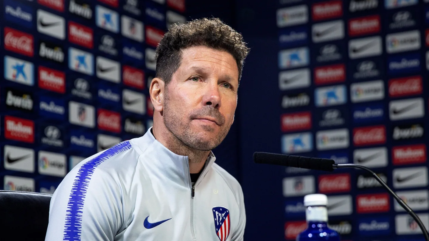 Simeone en rueda de prensa Simeone en rueda de prensa