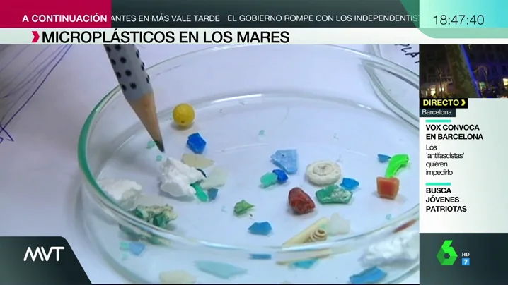 Imagen de microplásticos