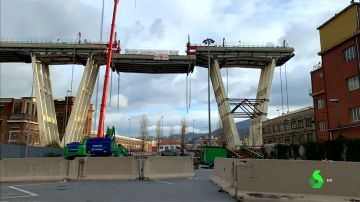 Comienza la demolición del puente Morandi en Génova, donde murieron 43 personas 