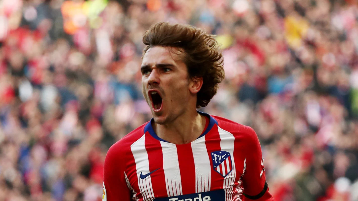 Griezmann celebra su gol contra el Real Madrid Griezmann celebra su gol contra el Real Madrid