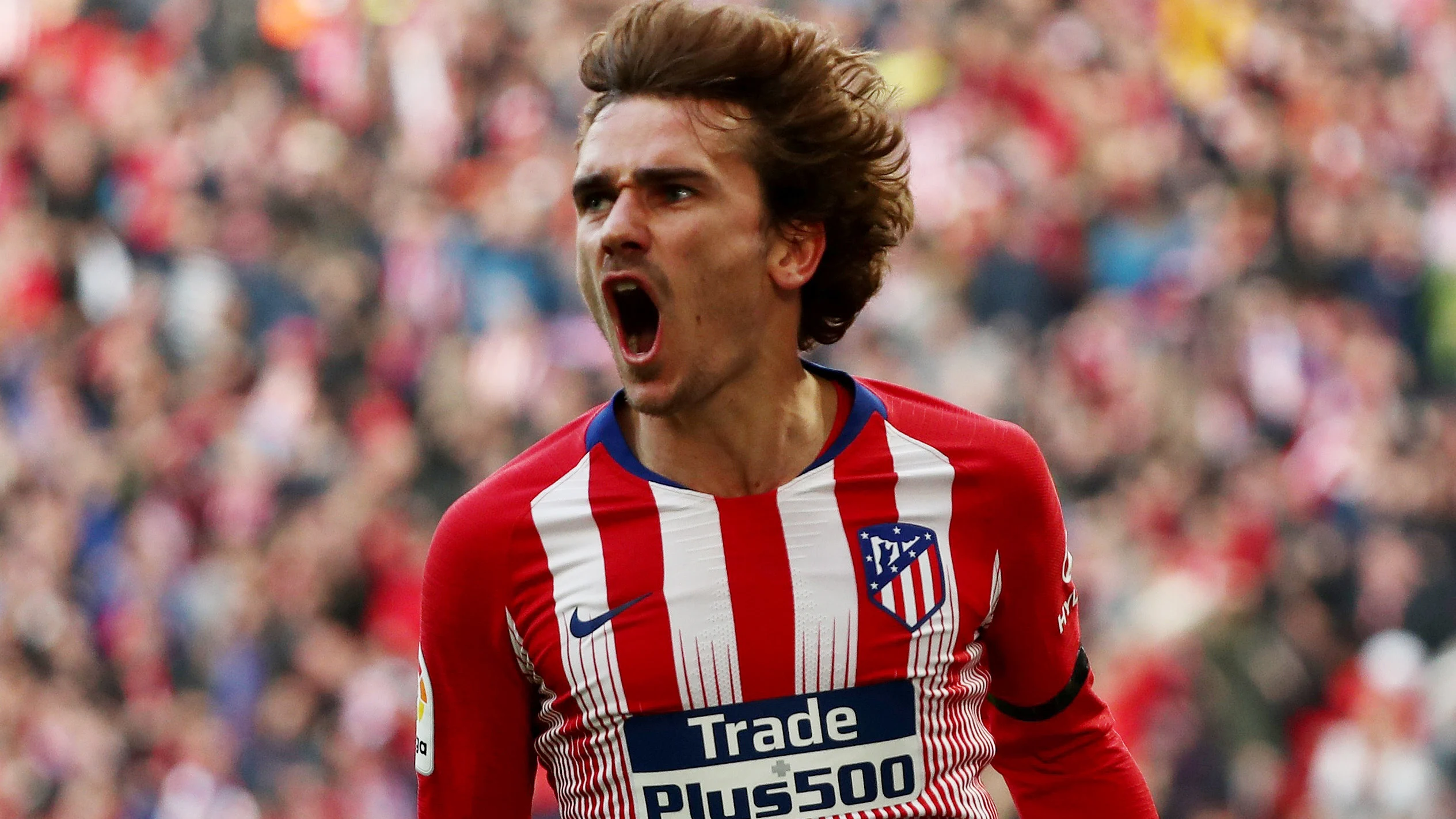 Griezmann celebra su gol contra el Real Madrid