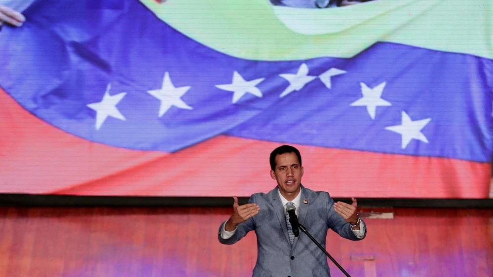 El jefe del Parlamento de Venezuela, Juan Guaidó