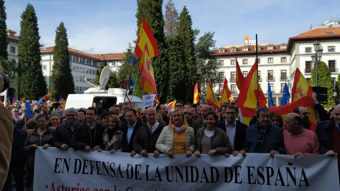 Manifestación por la unidad de España en Oviedo