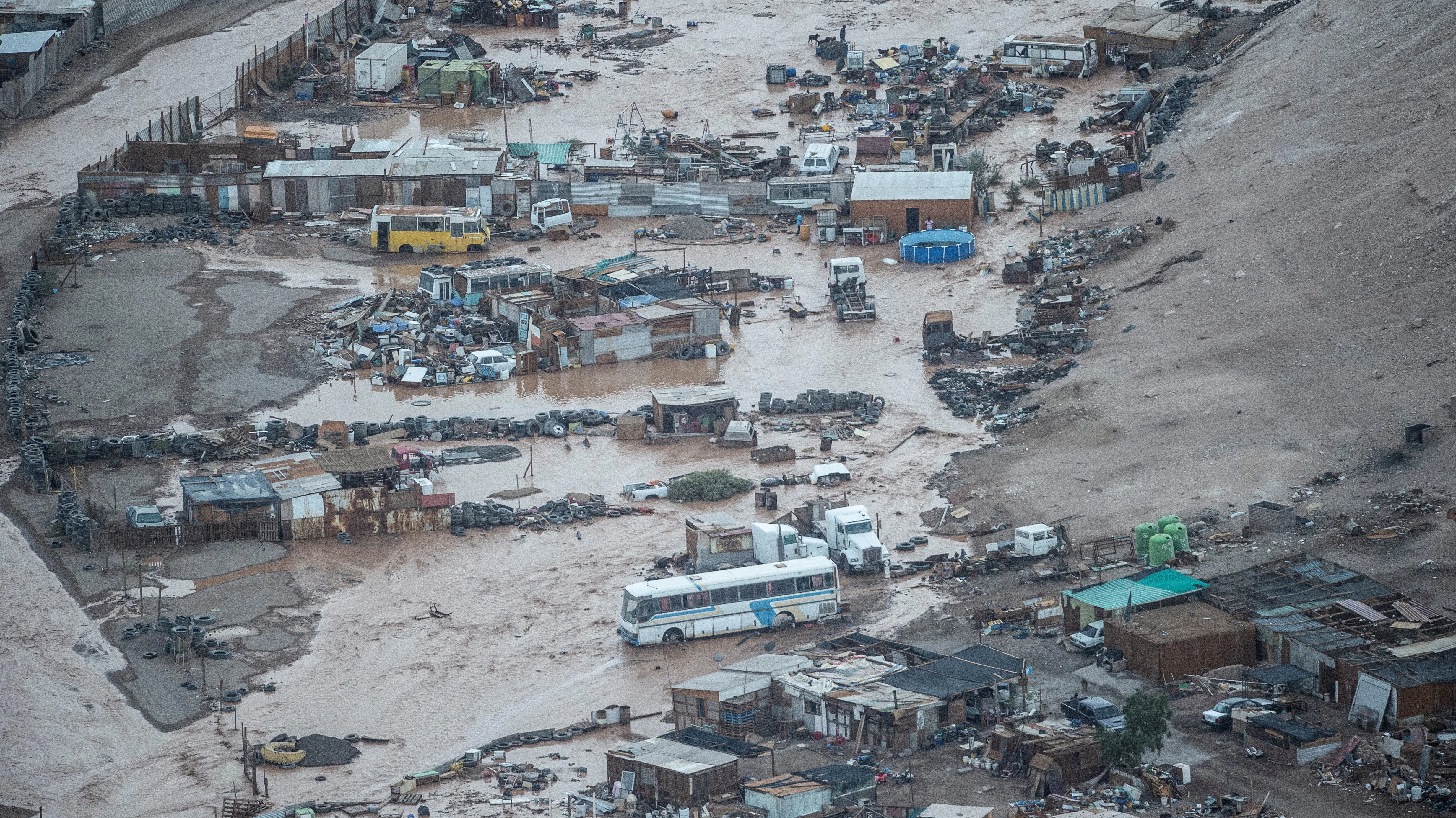 Imagen de las inundaciones en Chile