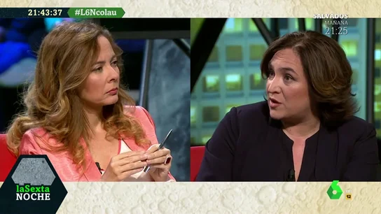 Ada Colau: "Aznar dialogó con ETA, ¿ahora no se puede dialogar con independentistas que no han matado a nadie?" Ada Colau: "Aznar dialogó con ETA, ¿ahora no se puede dialogar con independentistas que no han matado a nadie?"