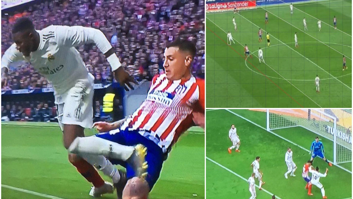 Las imágenes de la polémica para el Atlético Las imágenes de la polémica para el Atlético