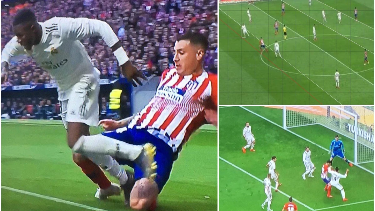 Las imágenes de la polémica para el Atlético