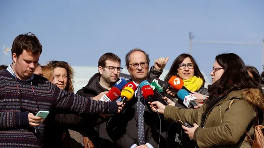 Quim Torra ante los medios Quim Torra ante los medios