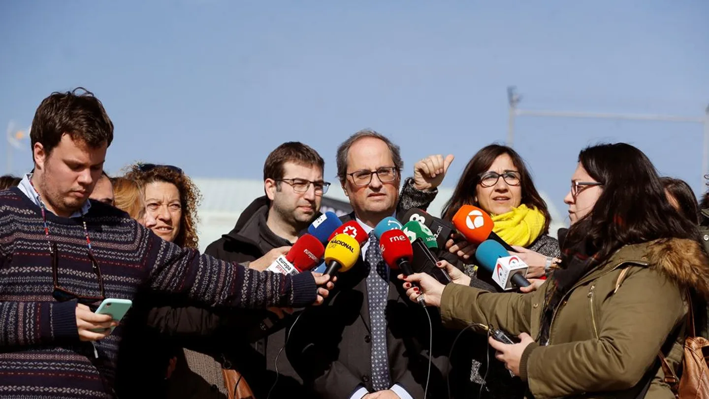 Quim Torra ante los medios Quim Torra ante los medios