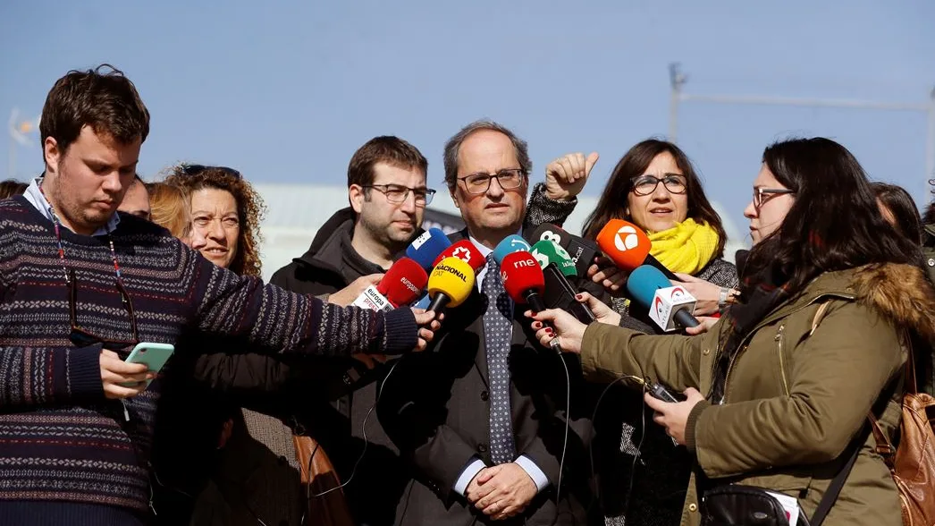 Quim Torra ante los medios