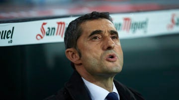 Ernesto Valverde, durante el partido contra el Athletic