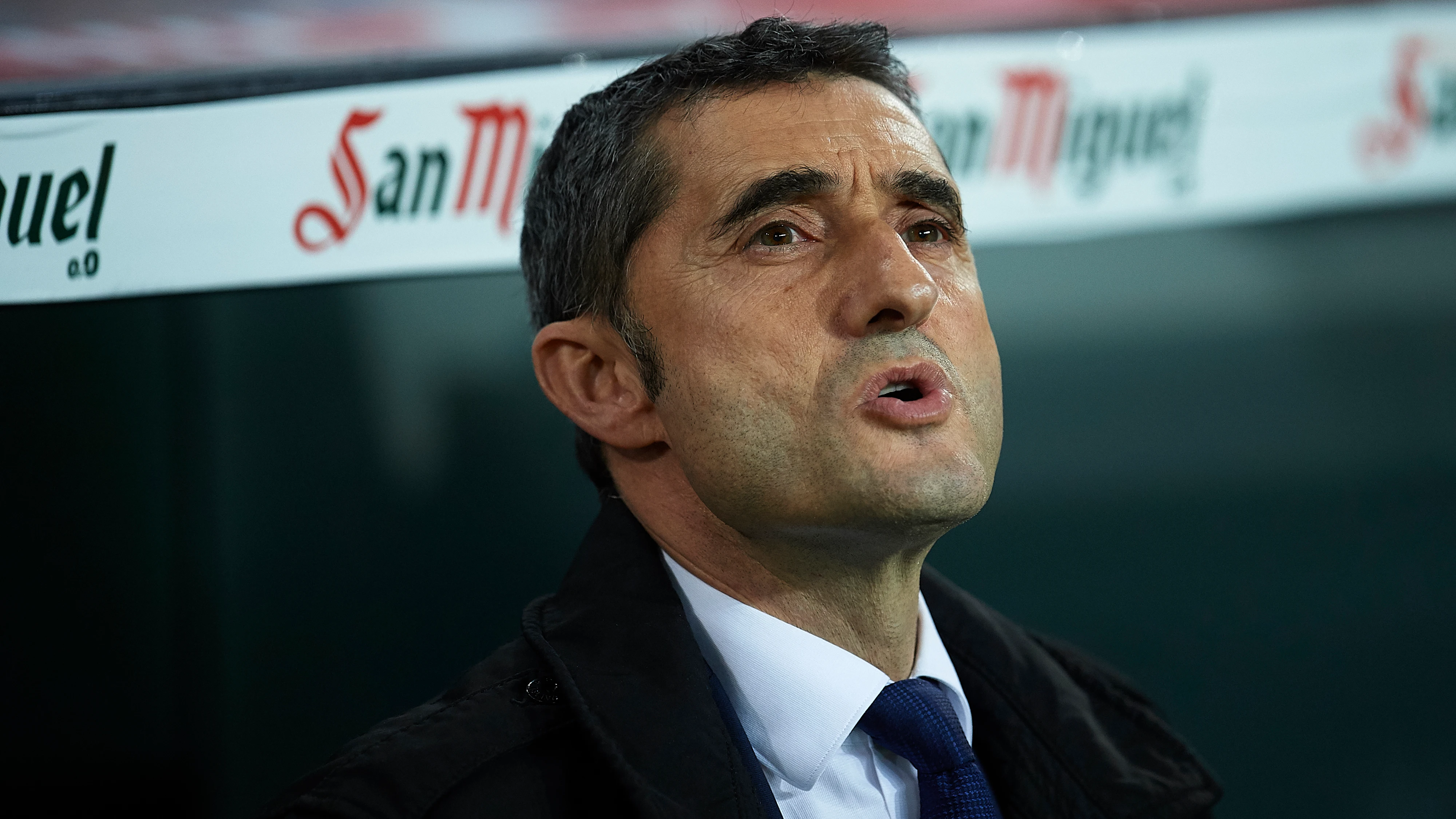 Ernesto Valverde, durante el partido contra el Athletic