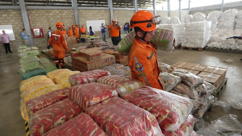 Imagen de la ayuda humanitaria para Venezuela