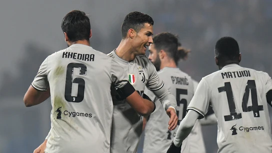 Cristiano celebra un gol de la Juventus Cristiano celebra un gol de la Juventus