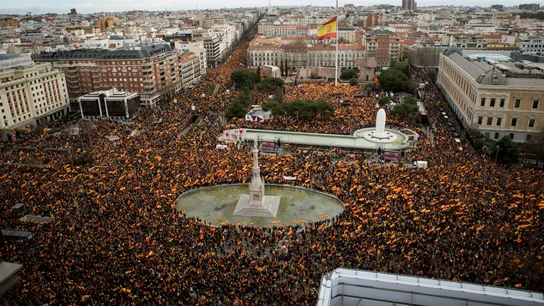 Manifestación en la plaza de Colón de Madrid Manifestación en la plaza de Colón de Madrid