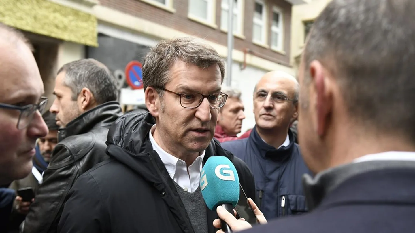 Alberto Núñez Feijóo a su llegada a la concentración de Madrid Alberto Núñez Feijóo a su llegada a la concentración de Madrid