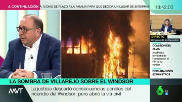 ¿Cuál es la relación entre el excomisario Villarejo y el incendio del edificio Windsor?