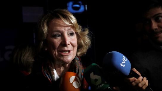 La expresidenta de la Comunidad de Madrid, Esperanza Aguirre.