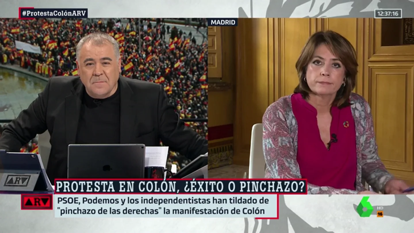 La ministra Delgado responde al manifiesto de PP, Cs y Vox: "No vamos a hablar de autodeterminación porque estamos dentro de los márgenes constitucionales" La ministra Delgado responde al manifiesto de PP, Cs y Vox: "No vamos a hablar de autodeterminación porque estamos dentro de los márgenes constitucionales"