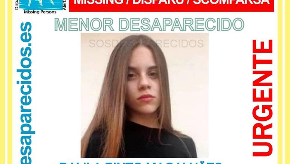 Dalila Pinto, la menor de 13 años desaparecida 
