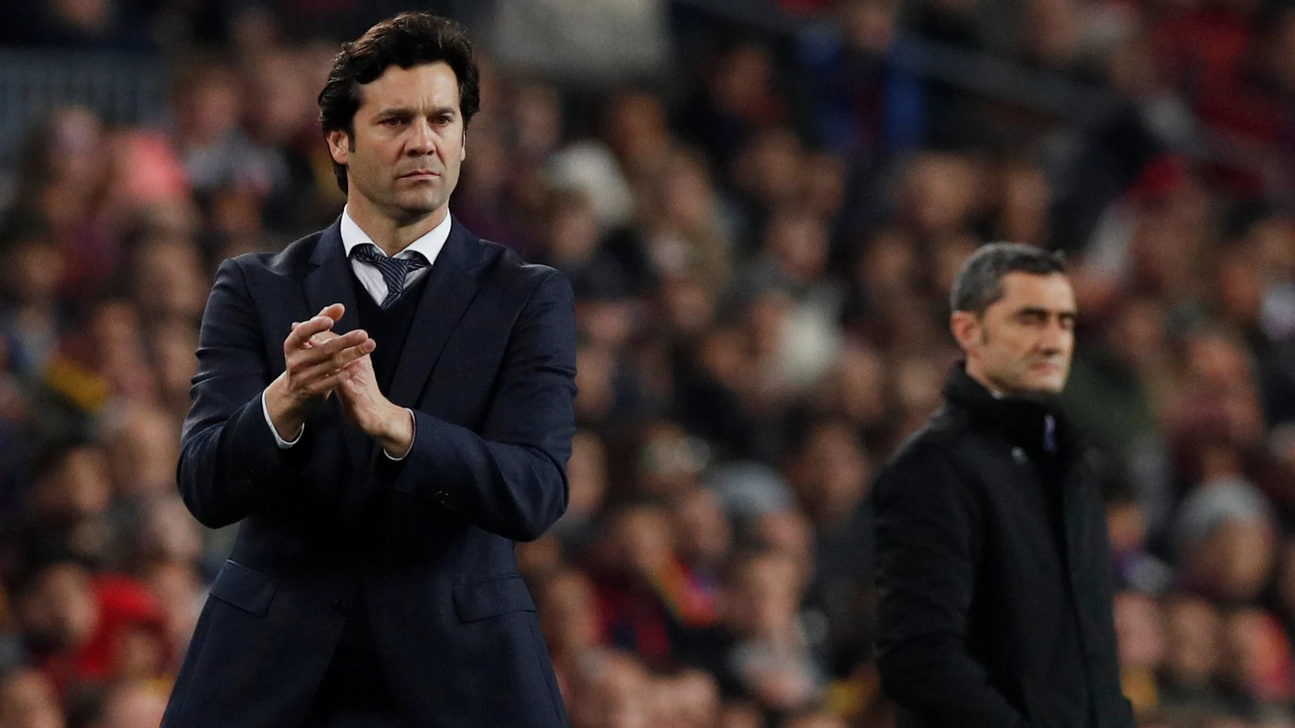 Solari y Valverde en El Clásico de Copa del Rey