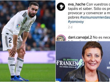 Dani Carvajal contesta a Eva Hache tras su mensaje a los manifestantes en Colón Dani Carvajal contesta a Eva Hache tras su mensaje a los manifestantes en Colón