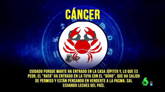 Así es el "horóscopo para delincuentes" de Anna Simon: "Cáncer, cuidado porque El Rata ha salido de permiso y está pensando venderte a la pasma" Así es el "horóscopo para delincuentes" de Anna Simon: "Cáncer, cuidado porque El Rata ha salido de permiso y está pensando venderte a la pasma"