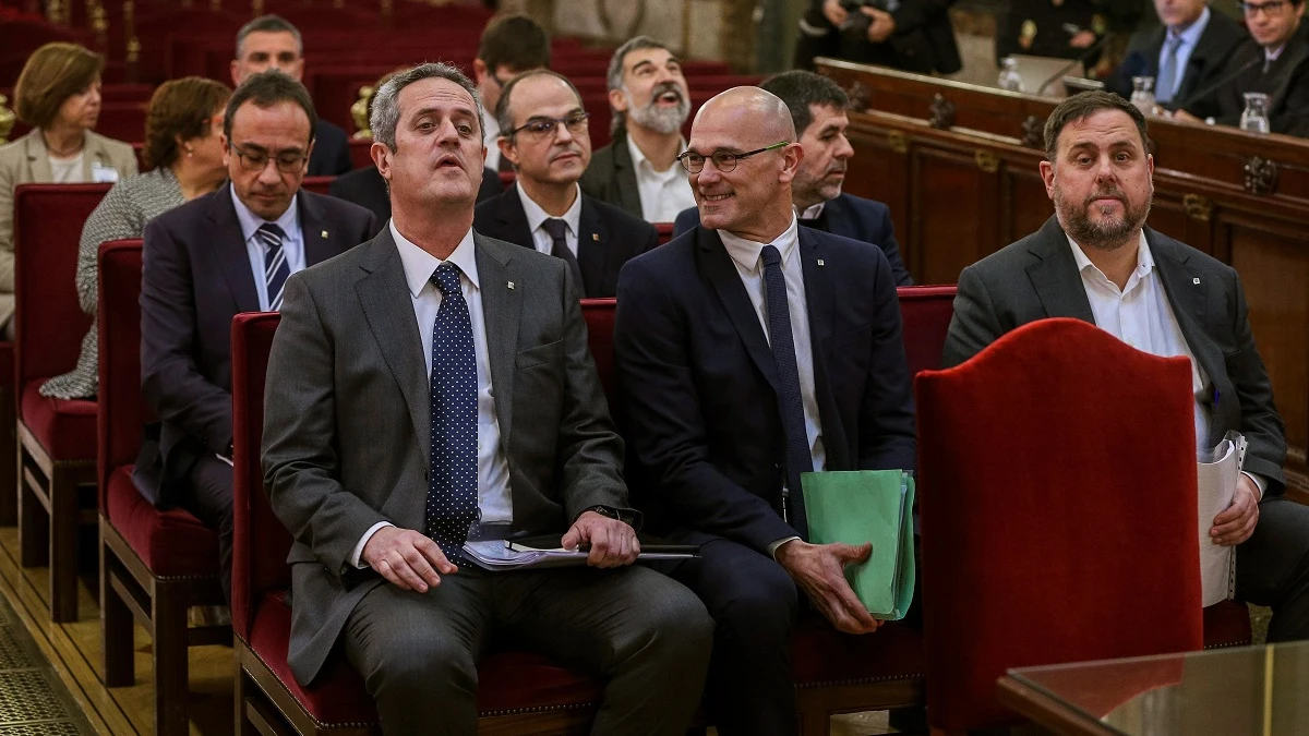 Los doce líderes independentistas acusados en el juicio al 'procés'