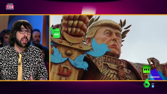 Un Trump gigante con armadura y espada: así es el disfraz que los zapeadores no quieren utilizar en Carnaval Un Trump gigante con armadura y espada: así es el disfraz que los zapeadores no quieren utilizar en Carnaval