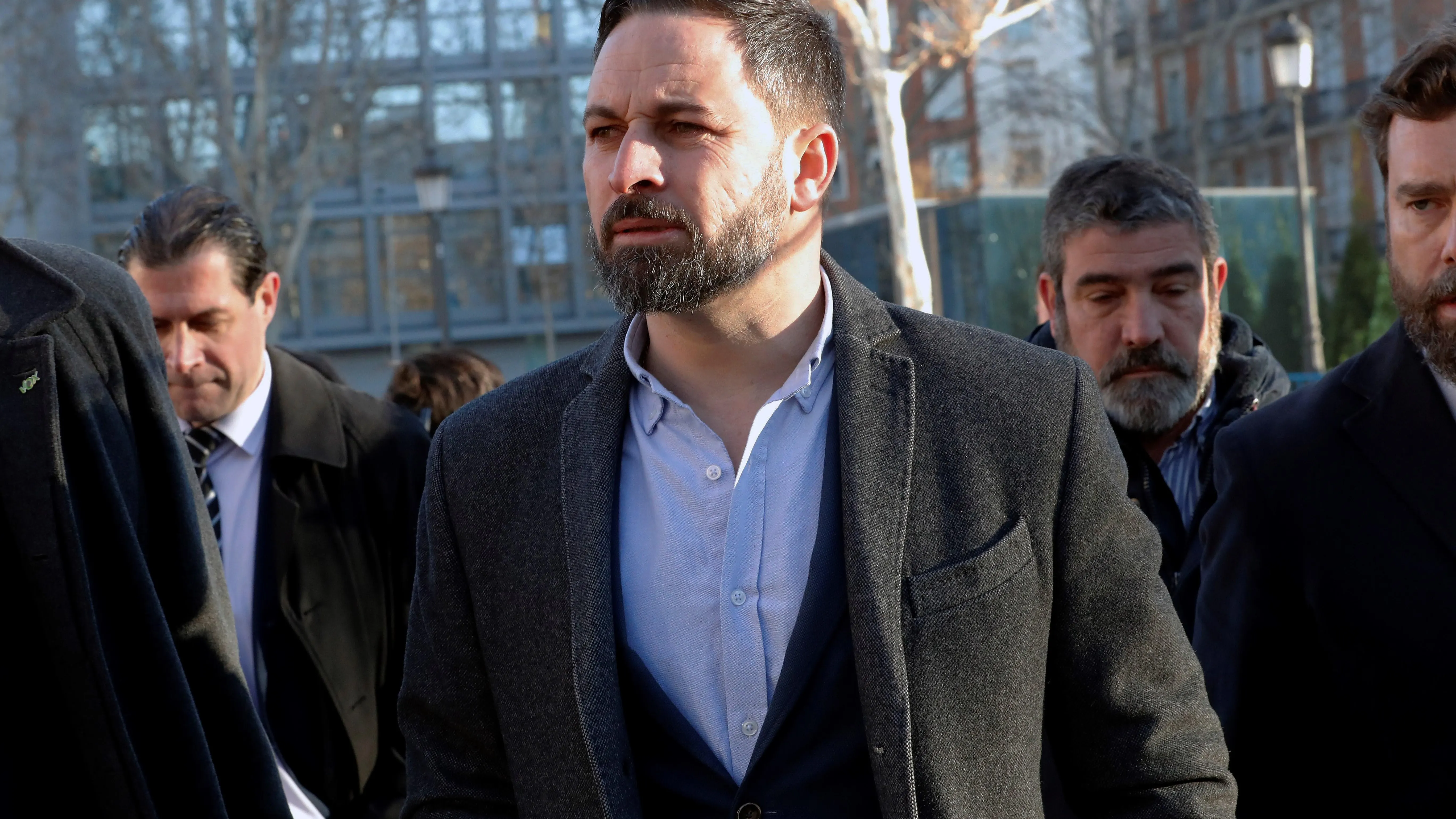 El líder de Vox, Santiago Abascal